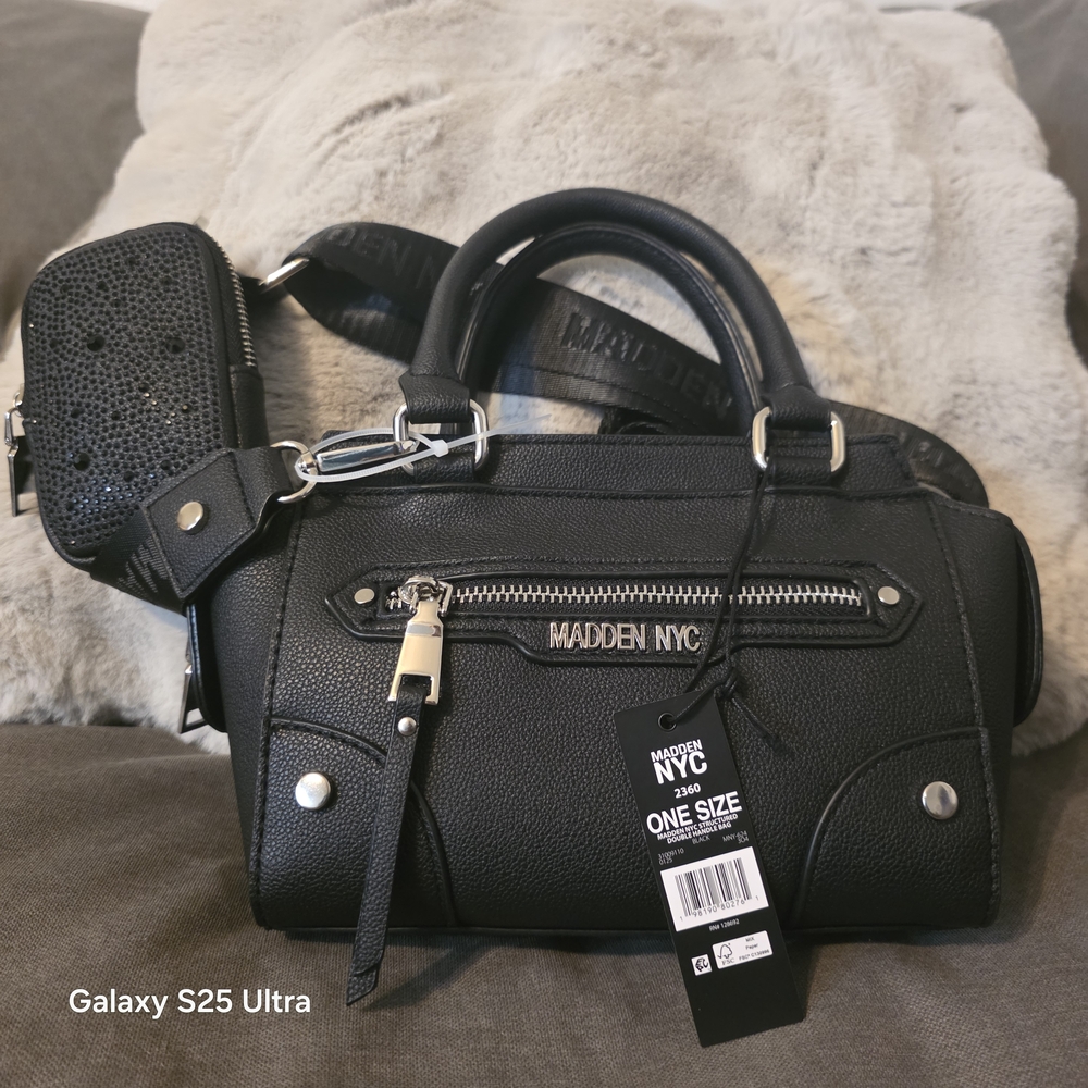 Madden NYC Black Belt Bag for Men